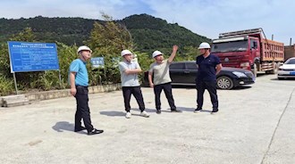 市国资委副主任廖星樾带队检查建材集团下属非煤矿山公司汛期安全工作